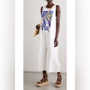 Farm Rio Off-White Copacabana Jersey Jumpsuit